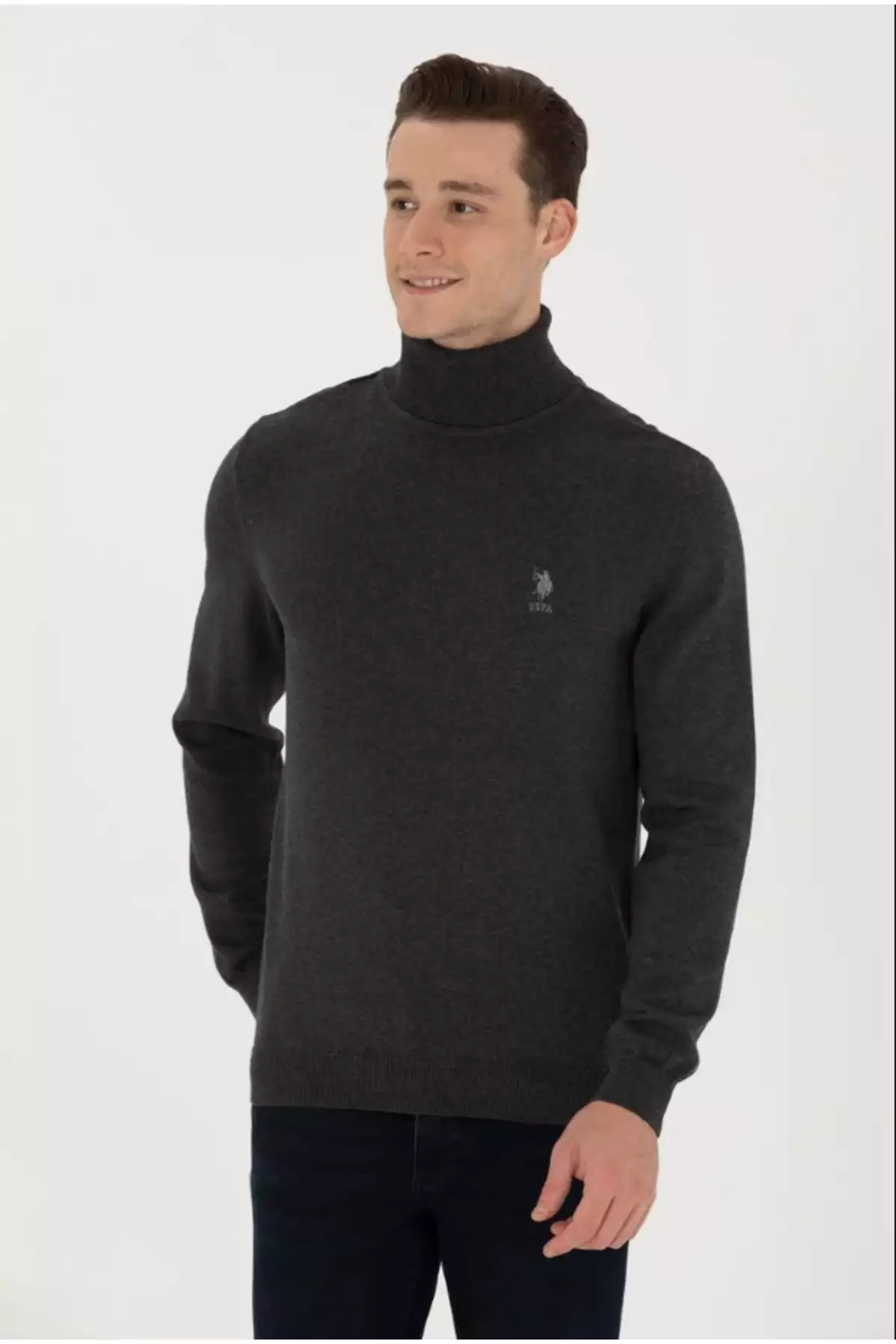 پولیور مردانه آنترسیت ملانژ ساده برند U.S. Polo Assn. - 778335975