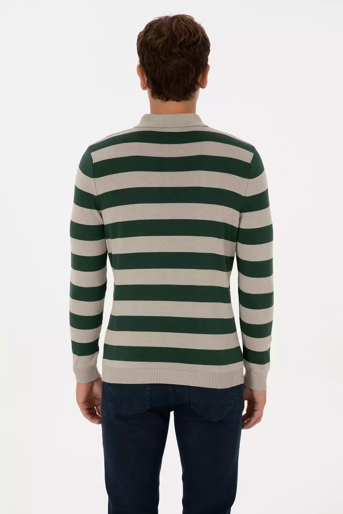 کاپشن مردانه ملانژ سنگی 50308354-VR225 برند U.S. Polo Assn. - 1035390226