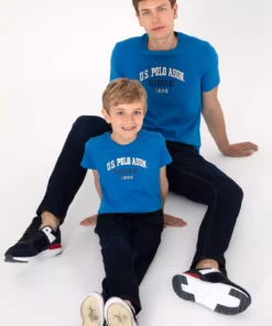 تیشرت یقه گرد کلاهبردی مناسب پسرانه 50307174-VR077 برند U.S. Polo Assn. - 927570426