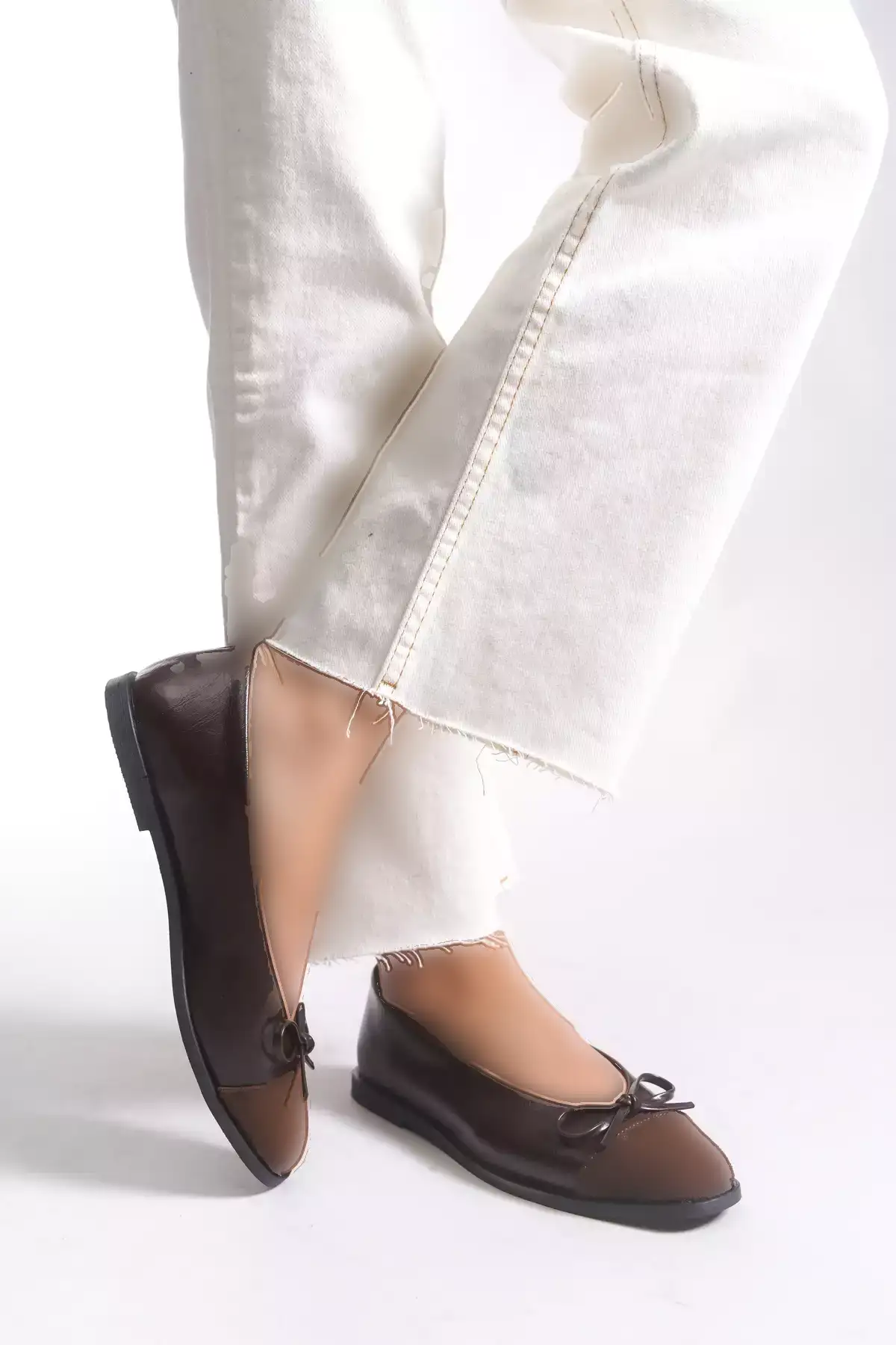 کفش زنانه بابل کد 0012098 چرم قهوهای برند Riccon - 983028559