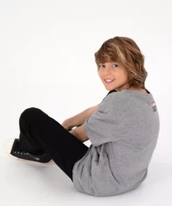 تیشرت گرد یقه مردانه بچه گانه خاکستری ملانژ شماره 50295428-VR086 برند U.S. Polo Assn. - 866699012