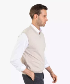 تریko سوئتر بزرگ مردانه - ملانژ بژ برند Karaca - 875678136