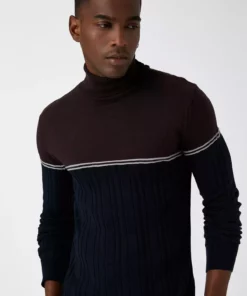 پولوشرت با یقه ماهیگیر با طراحی رنگی بلاک برند Koton - 358860366