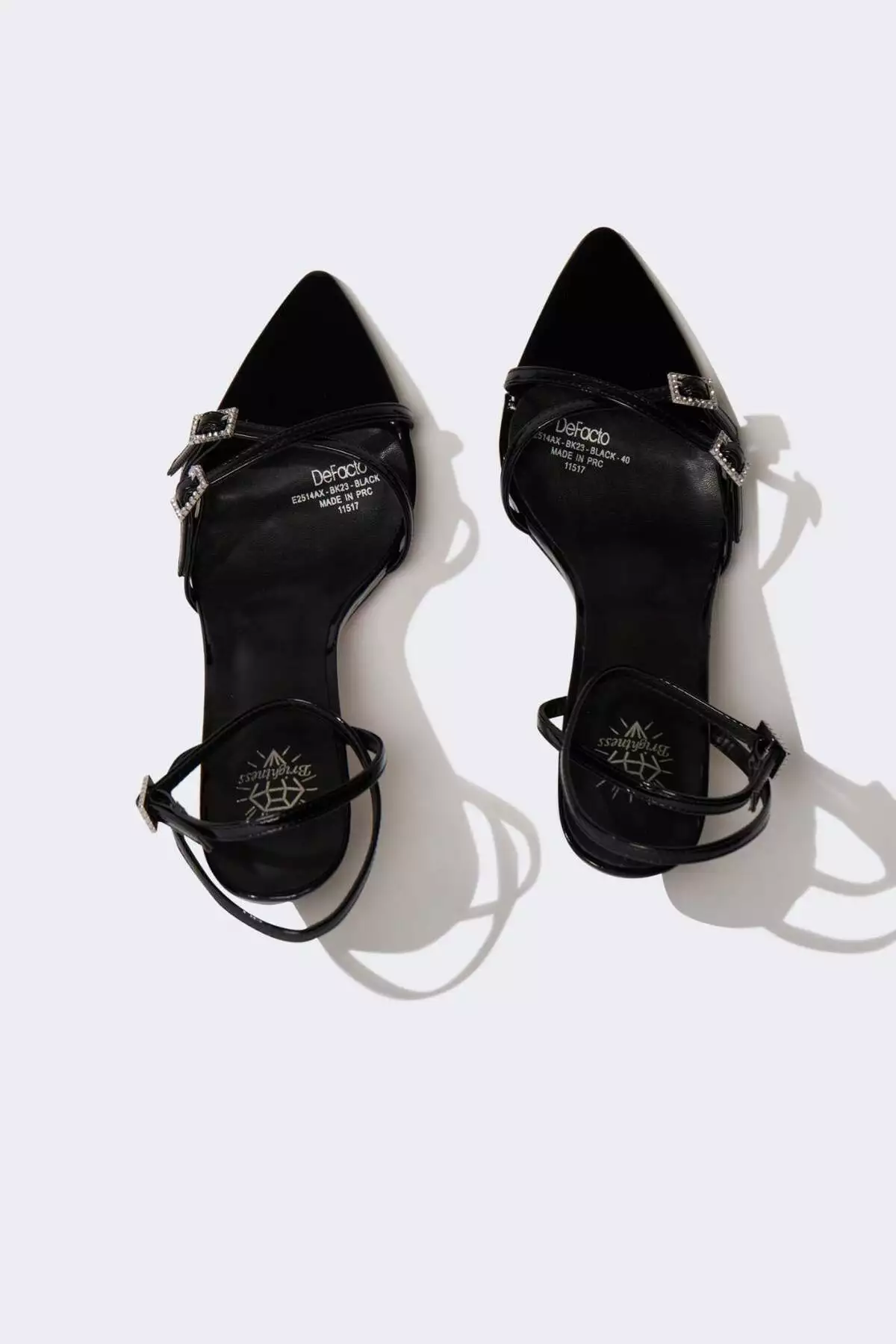 صندل پاشنهدار مصنوعی با کفی بلند زنانه E2514AX25SM برند Defacto - 922279654