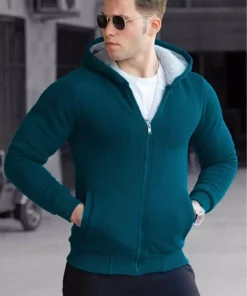 کاردی پتروئیل آبی داخل پشمی ۲۲۳۷۷ برند Madmext - 1039882818