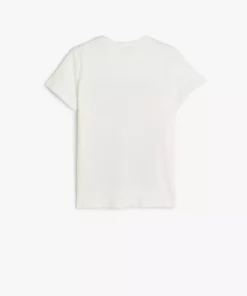 تی‌شرت با چاپ دایناسور، جزئیات دار، کوتاه‌کمر و یقه گرد از جنس پنبه برند Koton - 890339651