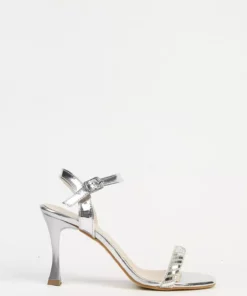 کفش پاشنه بلند نقره‌ای زنانه PC-54659 برند Pierre Cardin - 922726097