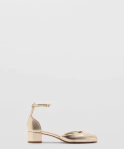 کفش پاشنه‌دار با ظاهر روگان برند MANGO - 842001324