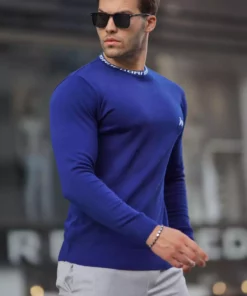 کلاه گرد دوچرخهای مردانه کتان کبالت 6847 برند Madmext - 760920377