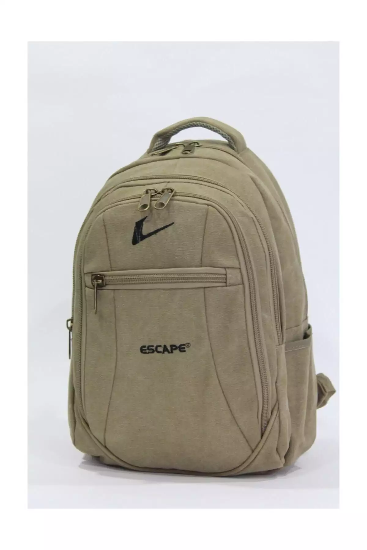 کولهپشتی پارچهای بژ با بخش لپتاپ 15.6 اینچی ام آر چانتا برند Genel Markalar - 34896249