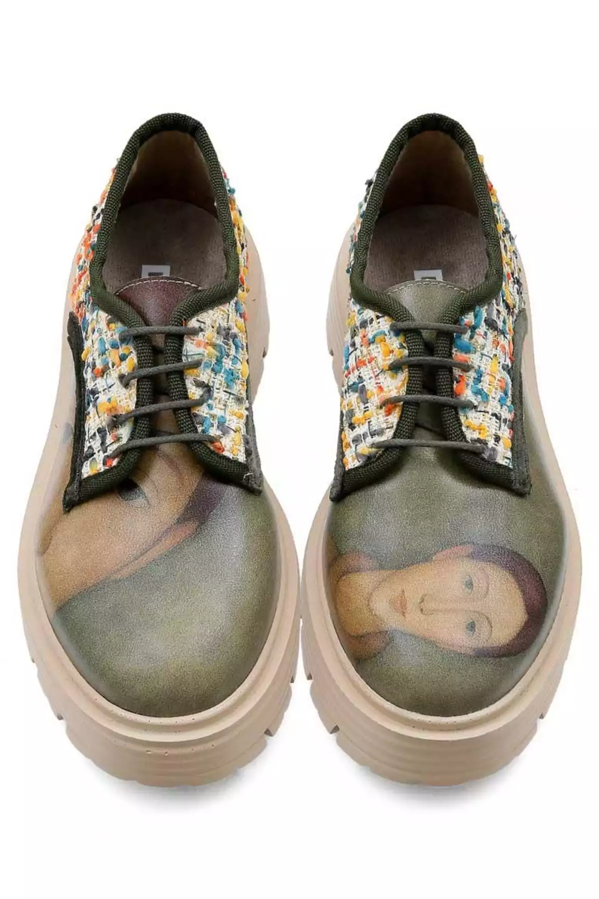 کفش روزمره زنانه از چرم وگان - طراحی نقاشی یک خانم برند Dogo - 960335975