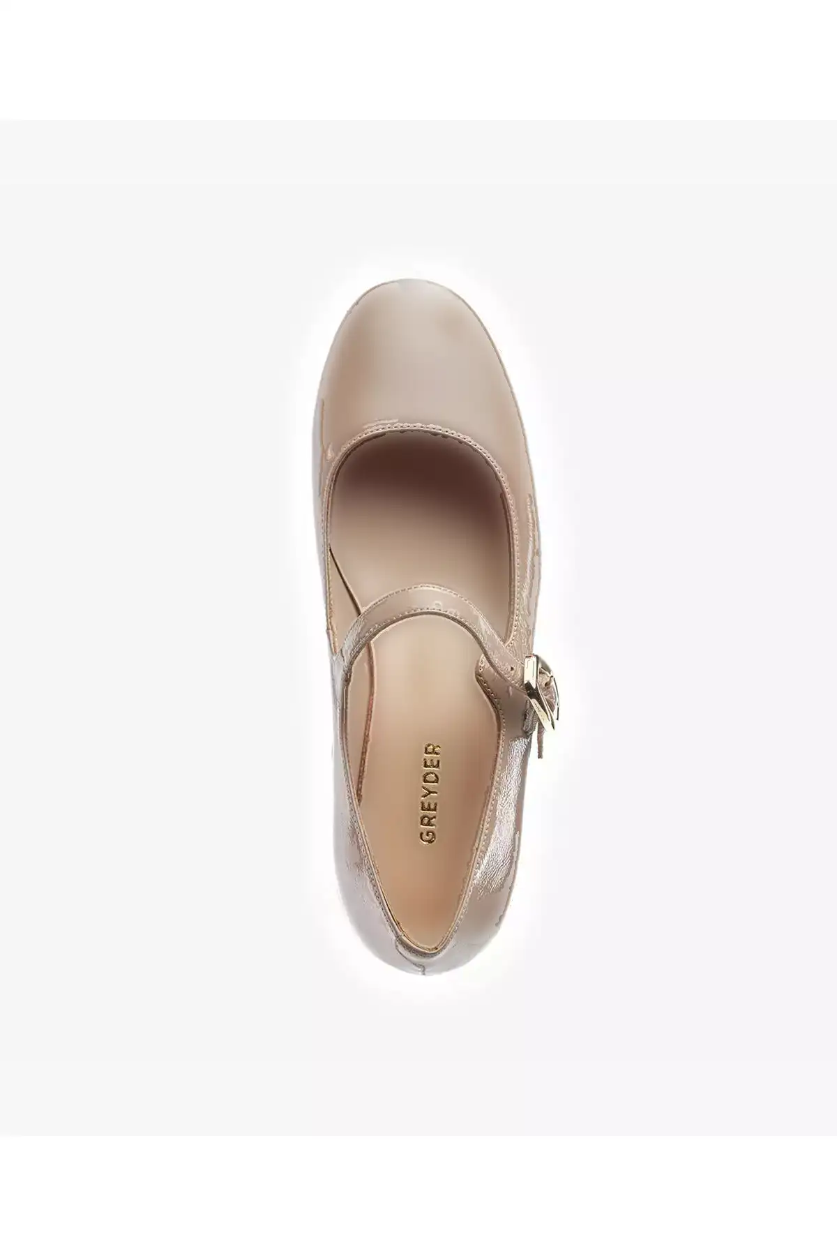 بابت زنانه، رنگ و زرد کمرنگ، مدل پوست ماری، کفش مریم با چرم طبیعی برند Greyder - 924802661