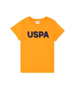 تی‌شرت یقه گرد ساده نارنجی برای پسر بچه‌ها شماره 50279614-VR051 برند U.S. Polo Assn. - 829937669