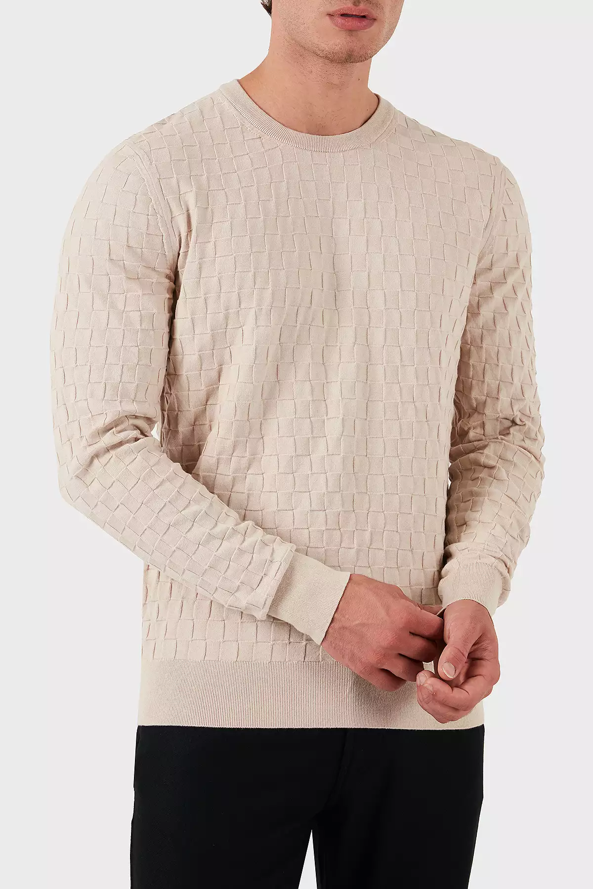 پولکُت مردانه با عرقچین گرد و مناسب بدن، مدل K10K113747ACE برند Calvin Klein - 863009320