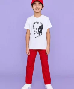 تیشرت کوتاه‌دامن مردانه بچه‌گانه با طرح مصدق بر روی یقه گرد برند LC Waikiki - 262819659