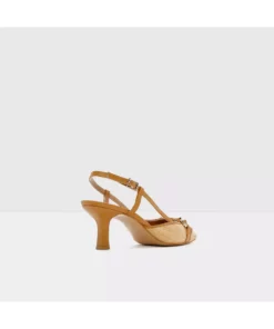 LINDY-TR - کفش پاشنه‌دار زنانه با پشت باز از چرم طبیعی رنگ بژ برند Aldo - 917573926