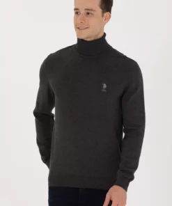 پلیور ساده مشکی انترسیت مردانه 50268935-VR081 برند U.S. Polo Assn. - 834787377