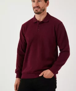 پلو یقه بافت کرکی دو عددی مناسب مردانه مدل Regular Fit 456223S2 برند Buratti - 1020235846