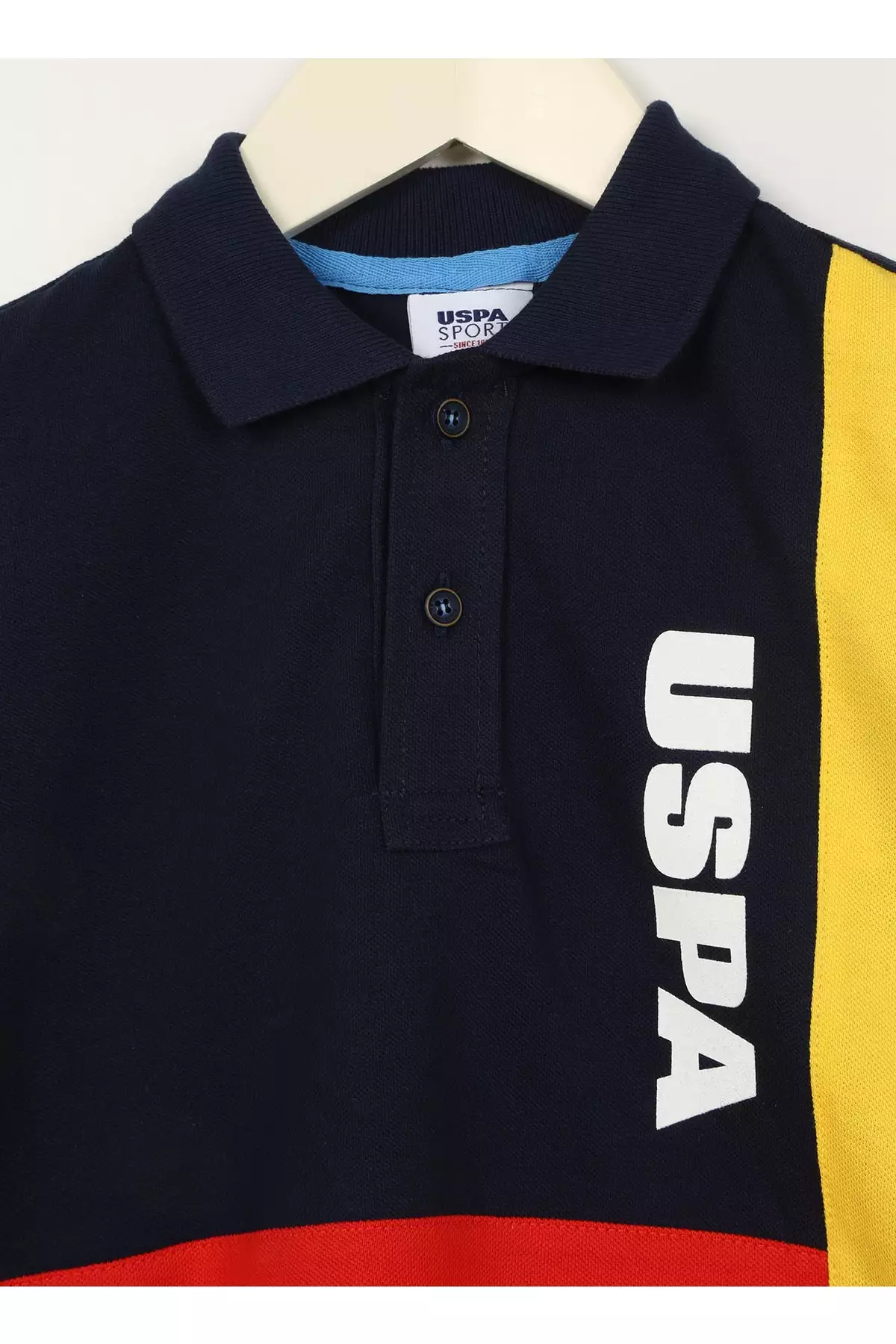 تیشرت آبی تیره مردانه بچهگانه با طرح چاپی برند U.S. Polo Assn. - 670114956