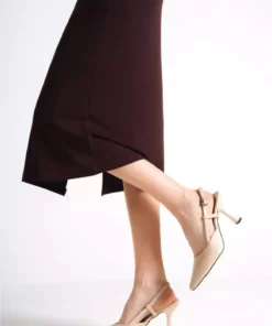 کفش زنانه پاشنه بلند با پاشنه باز و قفل مستقیم 9 سانتی‌متری برند serelshoes - 704431021