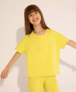 تی‌شرت یقه دوچرخه‌ای دخترانه مدل فندق ۵۰۲۸۸۱۲۴-VR087 برند U.S. Polo Assn. - 832939303