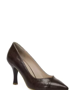 322043.Z کفش پاشنه‌دار زنانه قهوه‌ای برند Polaris - 784443270