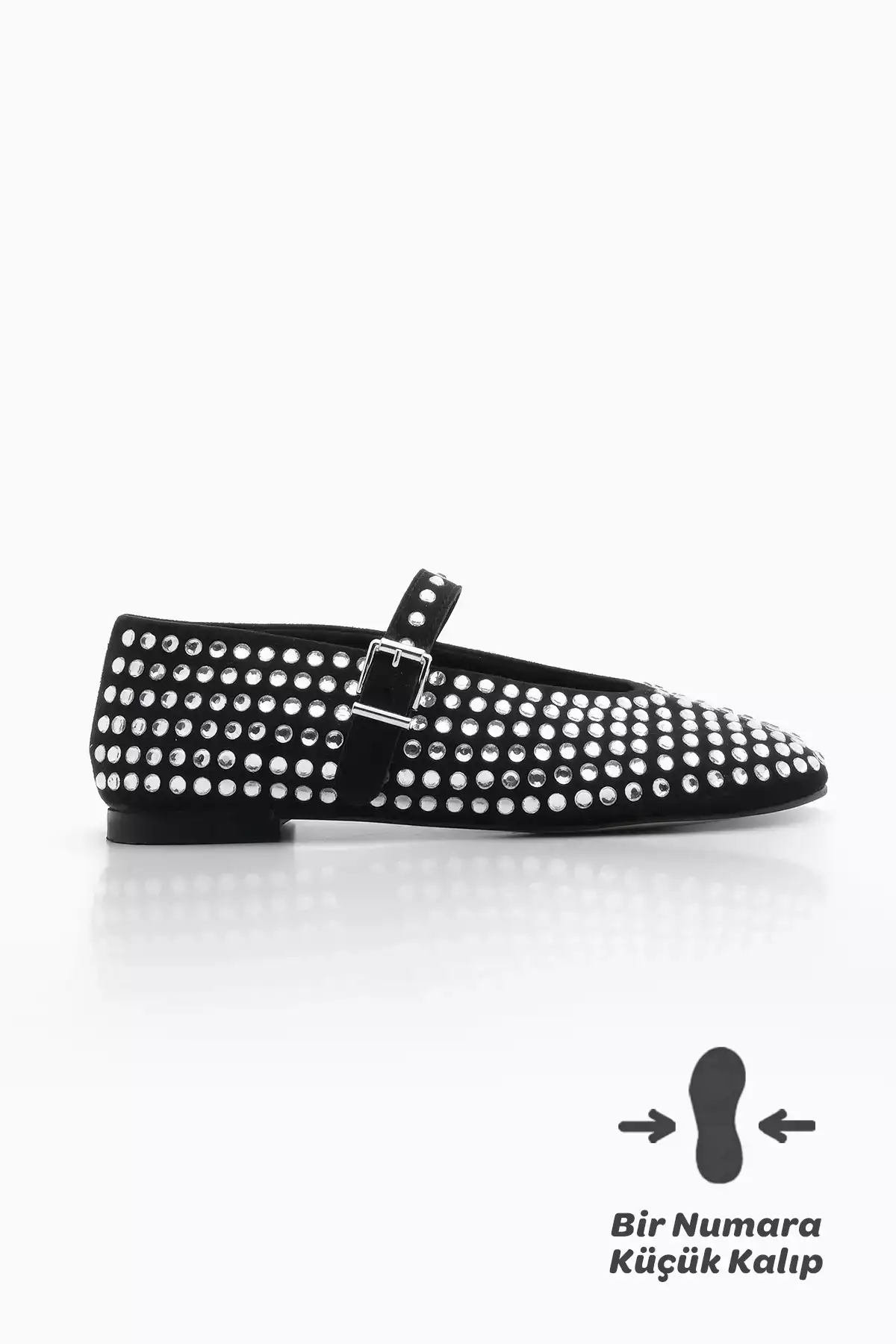 کفش ماری جین زنانه با نوار و تزئینات سنگی مدل توویلا - رنگ مشکی برند Marjin - 807166075