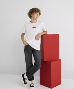 تی‌شرت بچگانه با طرح میاوی قرمز و برش عادی 66332602 برند Mavi - 761797858