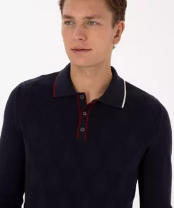 پليور آبی تیره مردانه 50308307-VR033 برند U.S. Polo Assn. - 1034257462