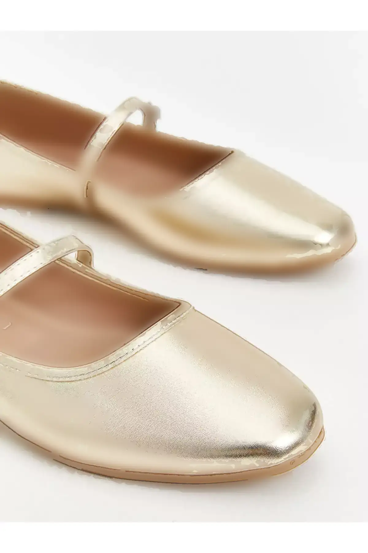 کفش باله زنانه با ظاهر چرم LCW STEPS برند LC Waikiki - 943232937