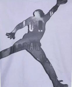 تی‌شرت بچگانه خاکستری با یقه دوچرخه‌ای و چاپی 45B866-G5QJDG اِسِنشالز AOP تیشرت برند Nike - 779275233