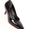 کفش پاشنه‌بلند زنانه کلاسیک برق‌دار سیاه 20821 برند SOHO - 970257890