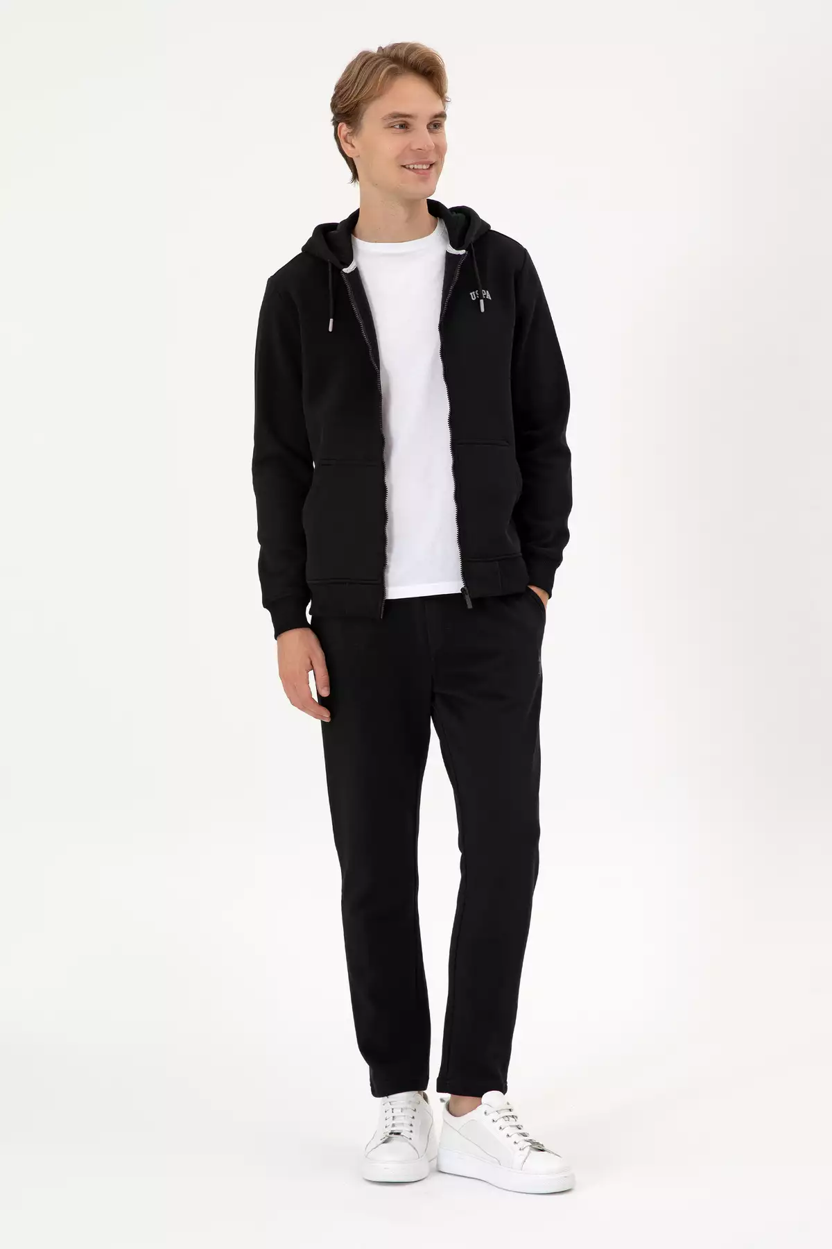 ژاکت بافتنی مشکی مردانه 50313755-VR046 برند U.S. Polo Assn. - 1033132612