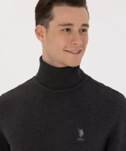 پلیور ساده مشکی انترسیت مردانه 50268935-VR081 برند U.S. Polo Assn. - 834787377