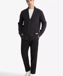 ژاکت کلاسیک با یقه کشباف F3679AX25WN برند Defacto - 989321342