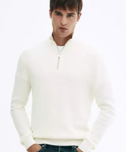 پلیور نیم زیپ با فیت معمولی برند H&M - 953652136