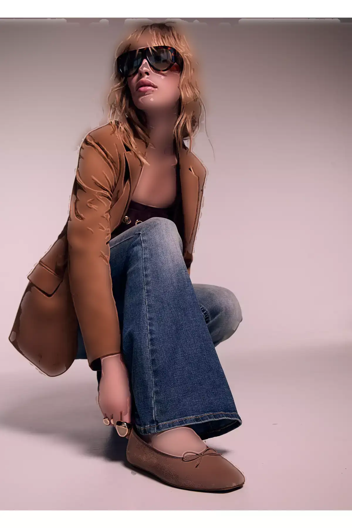 بابت نرم با پاپیون سوئدی برند Stradivarius - 963142397