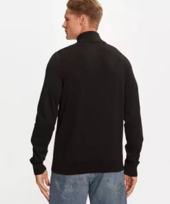 کاپشن یقه‌دار مشکی مردانه نرمال کازاک K10K113748BEH برند Calvin Klein - 865259630