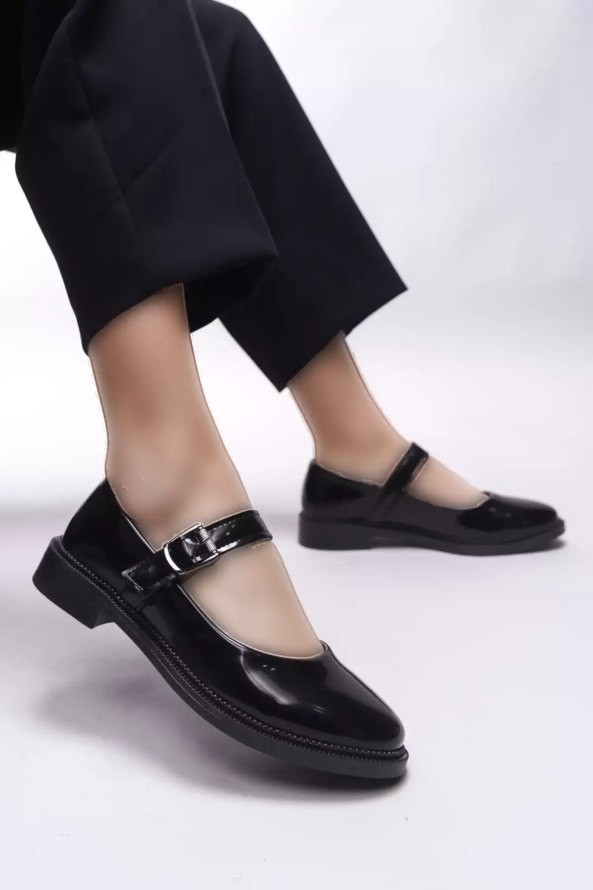 کفش زنانه ساالهرا مدل 0012250 مشکی براق برند Riccon - 905321292