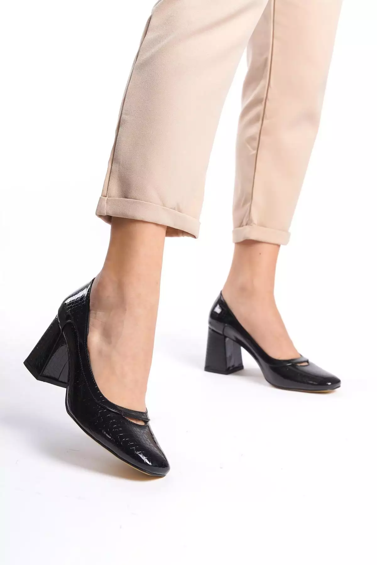 کفش پاشنهبلند کلاسیک با سایز بزرگ برند Çaçaroz Ayakkabı - 802772555