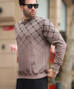 ژاکت بافتنی گردن گرد طرح شتر 6019 برند Madmext - 339436970