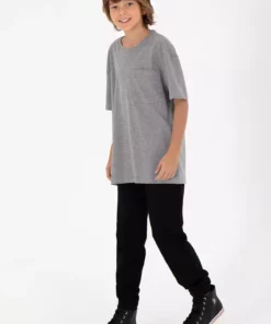 تیشرت گرد یقه مردانه بچه گانه خاکستری ملانژ شماره 50295428-VR086 برند U.S. Polo Assn. - 866699012