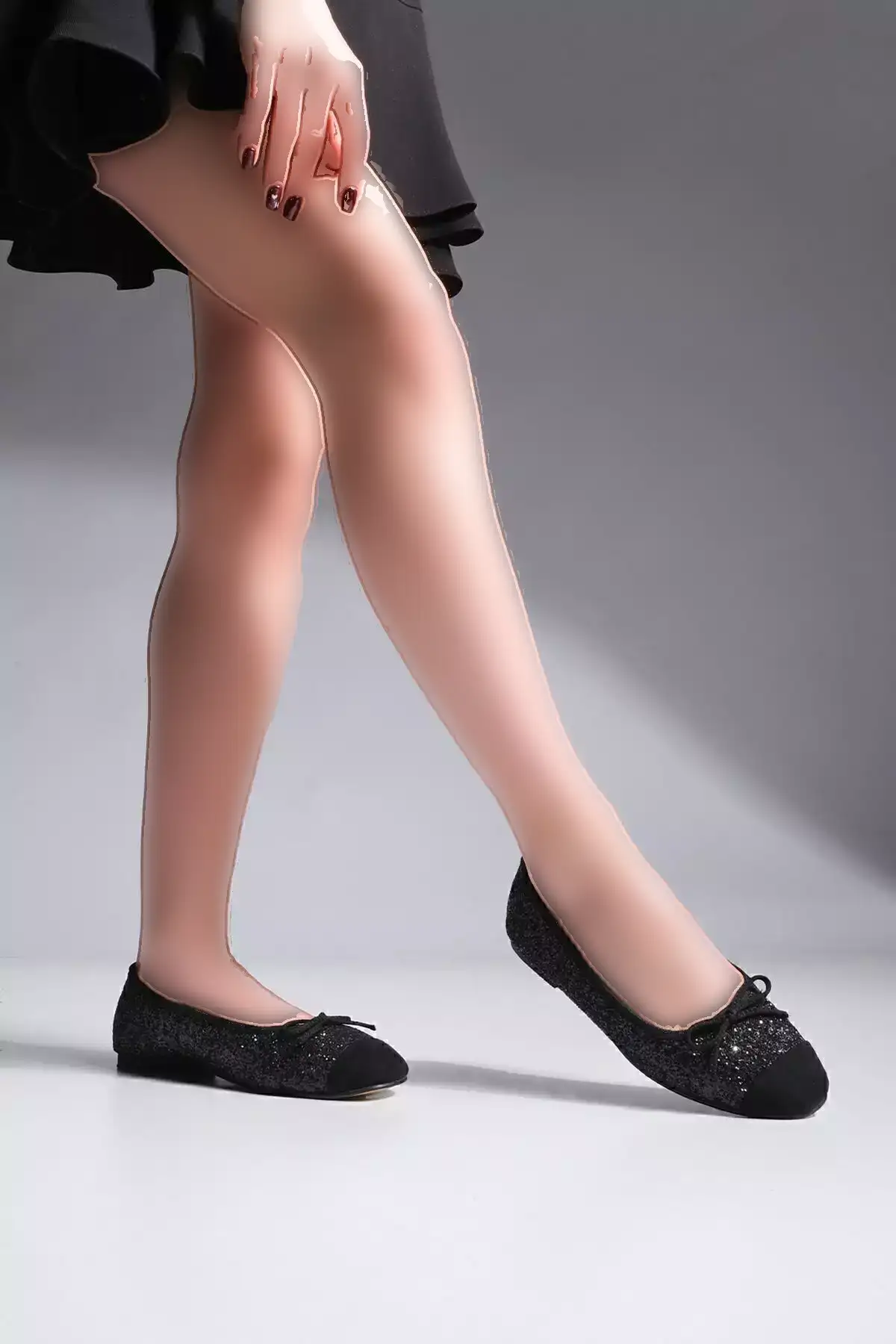 کفش بامزه زنانه با پاپیون رنگ مشکی برند Marjin - 811990843