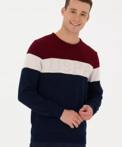 جلیقه با یقه دوچرخه‌ای مردانه برند U.S. Polo Assn. - 763419487