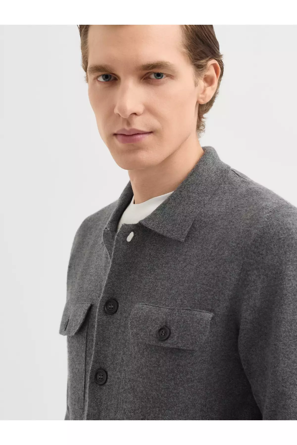 کاپشن بافتنی مردانه-Regular Fit-طوسی برند Karaca - 885514087