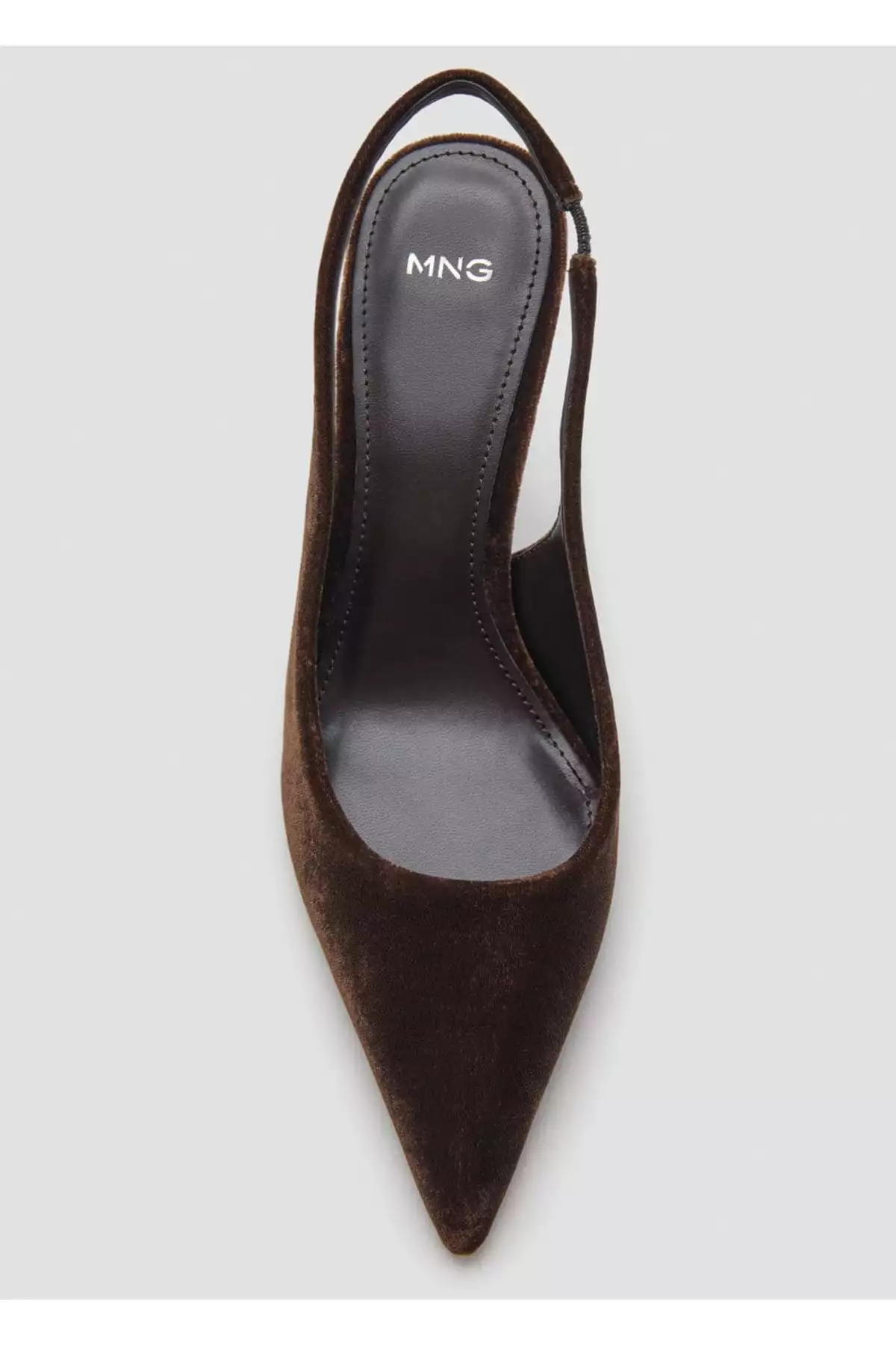 کفش پاشنهدار مخملی برند MANGO - 1033431784