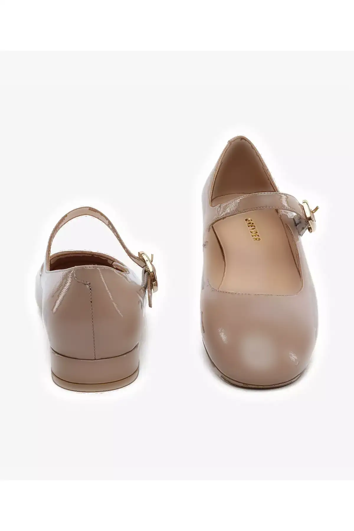 بابت زنانه، رنگ و زرد کمرنگ، مدل پوست ماری، کفش مریم با چرم طبیعی برند Greyder - 924802661