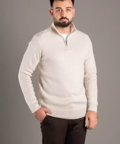 دستمال گردن مردانه با زیپ و یقه ایستاده برند ZEKİ ÖZER - 990438424