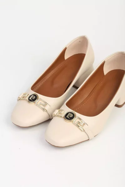 کفش پاشنه‌دار زنانه کرم مدل PC-55128 برند Pierre Cardin - 986070359