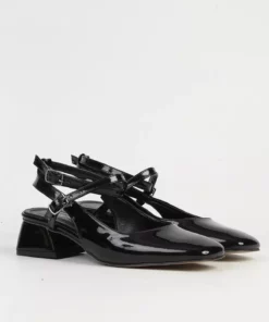 کفش پاشنه‌بلند زنانه مشکی براق مدل PC-54690 برند Pierre Cardin - 900539017